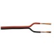 2x0.75mmq - Rot-Schwarz Kabel 1m